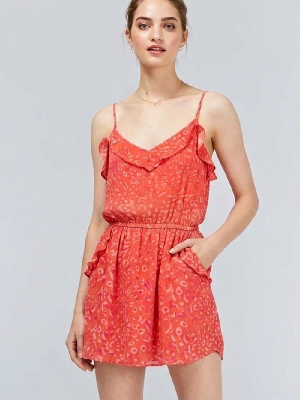 Aritzia Talula Ulla Ruffle Mini Dress